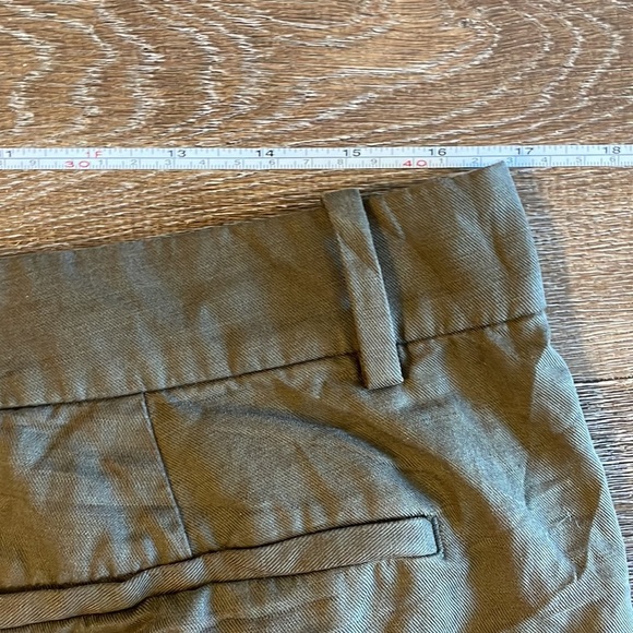 Madewell Slouchy Straight women’s Pants wide leg, Size 12. Olive green. - Picture 6 of 10